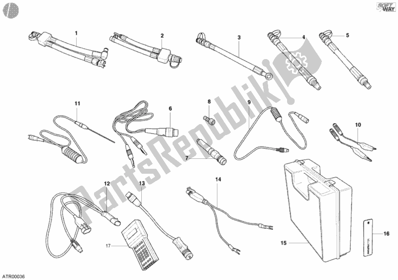 Toutes les pièces pour le Instrument De Contrôle De Pression du Ducati Monster 620 USA 2005